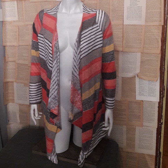 Urban Outfitters Sweaters - Urban Outfitters striped open front cardigan Med.